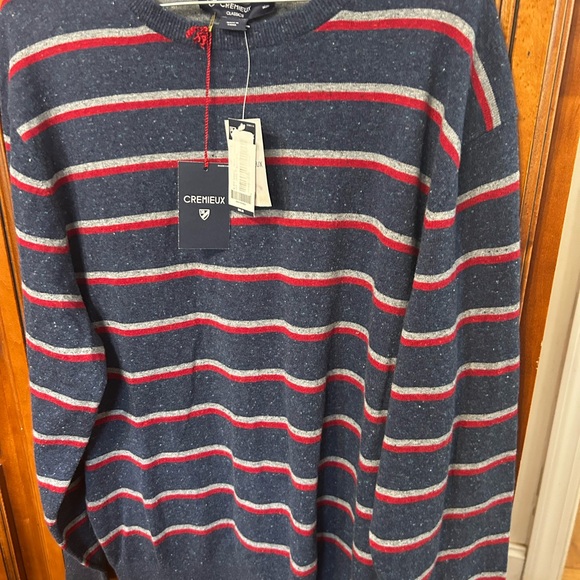 Striped Sweater - Blue and Red - Picture 4 of 9